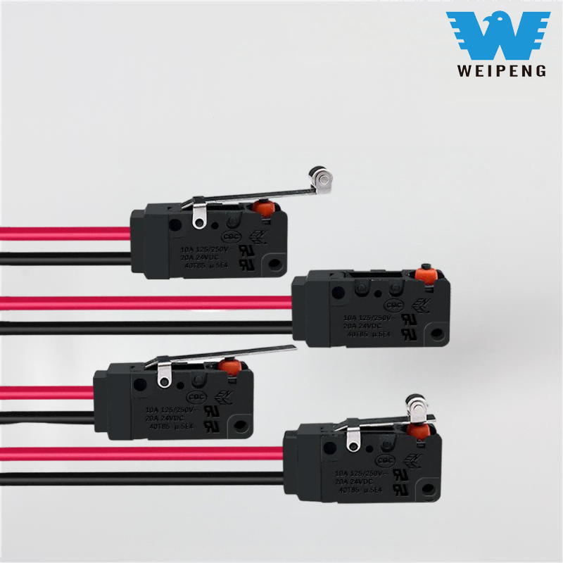 Микропереключатель с регулируемой ручкой и роликом жгута проводов