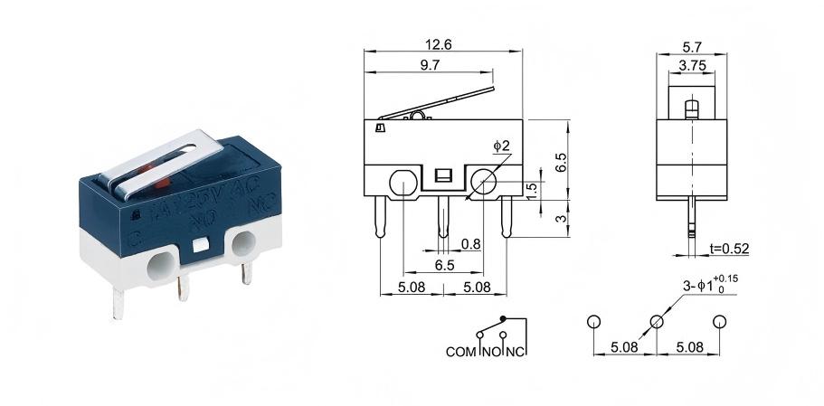 Умный дверной замок, переключатель мыши