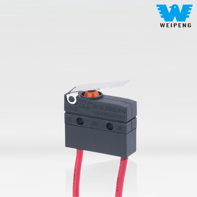 Водонепроницаемый микропереключатель с проводами для двигателя водяного насоса