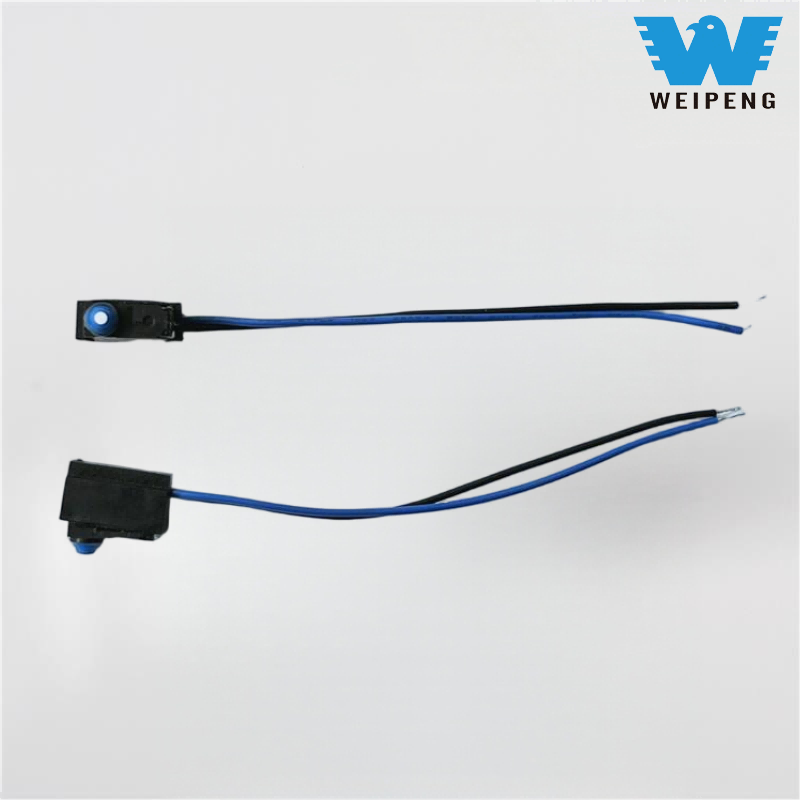 Водонепроницаемый кнопочный микропереключатель штыревого типа с проводами