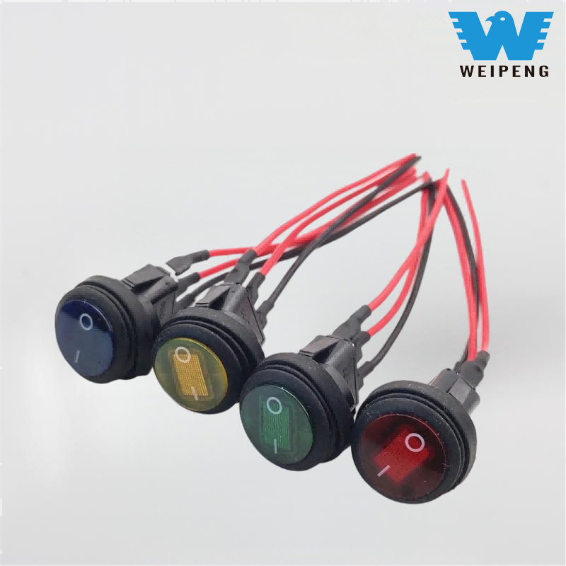 Weipeng круглый водонепроницаемый переключатель для лодки с проводом